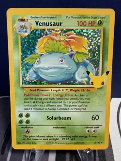 Pokemon TCG Venusaur 15/102 Celebrations 25th Anniversary Card NM SWSH - Image 1