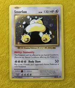 Pokemon TCG Snorlax XY179 Holo Promo 2016 Card NM - Image 1