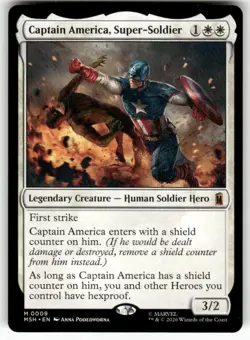 Captain America, Super-Soldier 09 NM MTG Marvel Super Heroes Magic - Image 1