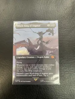 Magic The Gathering MTG WITCH-KING OF ANGMAR BORDERLESS The Lord of the Rings NM - Image 1