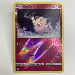 Clefairy Hidden Fates 38/68 Reverse Holo Common Pokemon TCG - Image 1