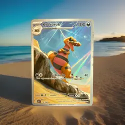 Krokorok 136/086 Black Bolt 2025 Pokemon IR - Image 1