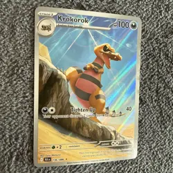 Krokorok 136/086 Black Bolt 2025 Pokemon IR - Image 2
