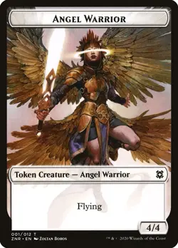 4x Angel Warrior Token - NM - Zendikar Rising - SPARROW MAGIC mtg - Image 1
