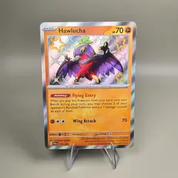 Hawlucha 175/091 SV: Paldean Fates Shiny Rare Holo Pokemon Card - NM - Image 1