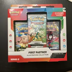 Pokemon First Partner Illustration Collection Series 2 Sealed Box w/ 2 Boosters - Image 1