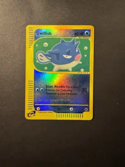 Pokemon TCG Qwilfish Common Reverse Holo Expedition 127/165 - Image 1