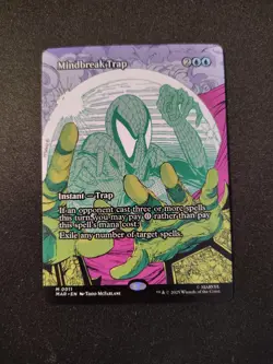 NM Borderless Mindbreak Trap, MTG, Marvel's Spider-Man, Magic the Gathering, - Image 1
