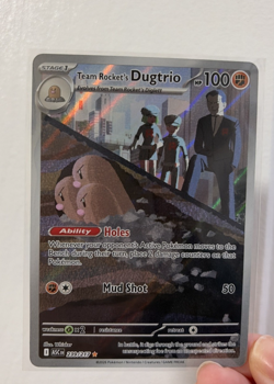 Pokemon Team Rocket's Dugtrio Ascended Heroes Full Art Holo Rare 239/217 100 HP - Image 1