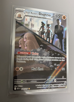 Pokemon Team Rocket's Dugtrio Ascended Heroes Full Art Holo Rare 239/217 100 HP - Image 3