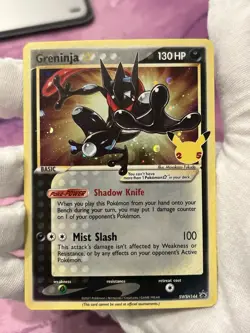 Pokemon TCG Greninja Gold Star SWSH144 Celebrations Black Star Promo Holo NM - Image 3