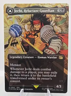 Jecht, Reluctant Guardian (Borderless) MTG Final Fantasy Foil - Image 1