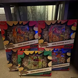 Pokemon TCG Ascended Heroes Mega EX Box Lot - Emboar Meganium Feraligatr (5) - Image 1