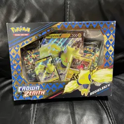 Pokemon TCG Crown Zenith Regieleki V Collection Box - Sealed - Brand New 820650851834 - Image 1