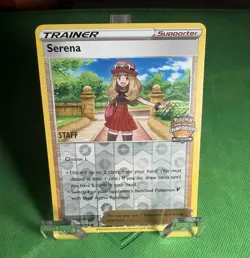 RARE Pokemon TCG Serena 164/195 Regional Staff Promo Reverse Holo English - Image 1