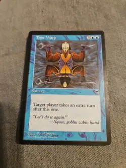 Vintage 1997 MTG Tempest Time Warp Card NM - Image 2