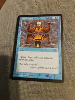 Vintage 1997 MTG Tempest Time Warp Card NM - Image 4