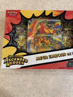 Pokemon Ascended Heroes Mega Emboar ex Box SEALED/NEW - Image 2