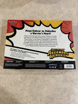 Pokemon Ascended Heroes Mega Emboar ex Box SEALED/NEW - Image 5