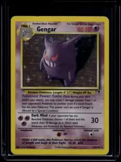 Pokemon TCG Gengar 11/110 Legendary Collection Holo Rare MP - Image 1