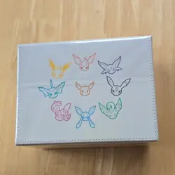 Pokemon TCG Eeveelutions Faux Leather Deck Box Case White Chinese - Image 3