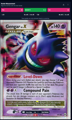 Pokemon Gengar LV.X Platinum Holo 97/99 MINT!!! - PERFECT COPY - GRADE IT ASAP!! - Image 1