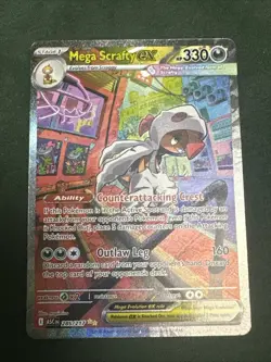 Pokemon TCG Mega Scrafty ex 285/217 Ascended Heroes SIR Full Art Holo EN - Image 1