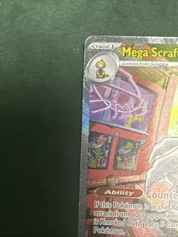 Pokemon TCG Mega Scrafty ex 285/217 Ascended Heroes SIR Full Art Holo EN - Image 4