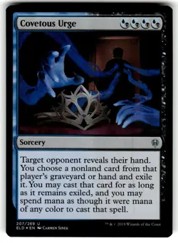 FOIL MTG NM Covetous Urge Throne of Eldraine Regular - Image 1