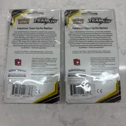 2x Sealed TEAM UP Pokemon Blister Packs (Pikachu SM162 Mimikyu SM163) - reprint - Image 2