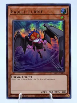 YuGiOh! - Fabled Lurrie RA03-EN003 Secret Rare 1st Edition Near Mint - Image 1