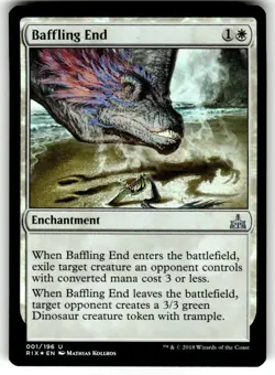 FOIL MTG NM Baffling End Rivals of Ixalan Regular - Image 1