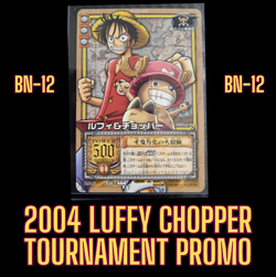2004 ONE PIECE CARD GAME TOURNAMENT PROMO LUFFY CHOPPER VINTAGE OP - Image 1