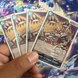 4X Prisoner of Impel Down OP16-042 The Time of Battle Foil One Piece! NM - Image 1