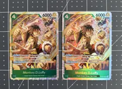 Monkey.D.Luffy ST30-012 SR ST30: Starter Deck EX Luffy & Ace NM X2! Alt. Art - Image 1