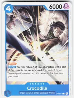 Crocodile OP16-045 Uncommon The Time of Battle One Piece NM/M - Image 1