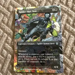 x4 Spider-Man Noir - Borderless U MTG Marvel's Spider-Man M/NM, English - Image 2