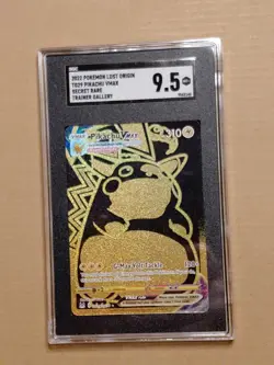 Pikachu VMAX Lost Origin Trainer Gallery TG29 Full Art SGC 9.5 Mint + Pokemon - Image 2