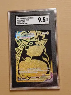 Pikachu VMAX Lost Origin Trainer Gallery TG29 Full Art SGC 9.5 Mint + Pokemon - Image 3
