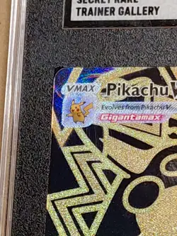 Pikachu VMAX Lost Origin Trainer Gallery TG29 Full Art SGC 9.5 Mint + Pokemon - Image 4