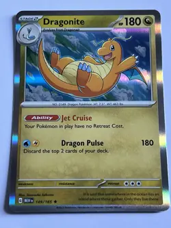 Dragonite 149 / 165 Pokemon Scarlet & Violet 151 2023 Near Mint Holo Rare - Image 4