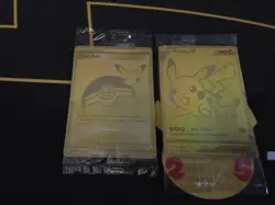 Pokemon Celebrations Pikachu V & PokeBall Gold Promo Cards Sealed Ice Set Nice - Image 3
