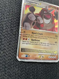 Pokemon tcg Diamond and Pearl Promos #DP29 Rhyperior LV.X Heavily played - Image 2