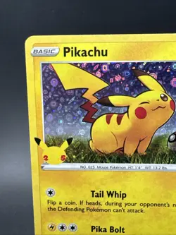 Pokemon General Mills Pikachu Holo Black Star Promo 25th Anniversary SWSH039 - Image 5