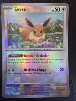 Eevee (Poke Ball Pattern) 074/131 Holo Common Prismatic Evolutions Pokemon NM - Image 1