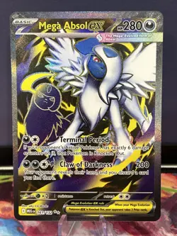 Mega Absol ex 161/132 Ultra Rare Full Art Mega Evolution Pokemon Holo NM/M - Image 1