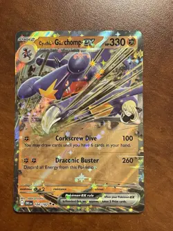 Pokemon TCG-Cynthia's Garchomp ex-104/182-SV10: Destined Rivals-Double Rare- NM - Image 1