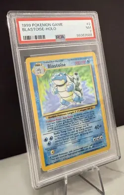 PSA 7 1999 Pokemon TCG Base Set Blastoise Holo #2/102 English - Image 2