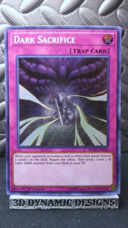 | Yugioh Dark Sacrifice BLHR-EN056 1st Secret Battles Of Legend Heros NM 🔥 | - Image 1