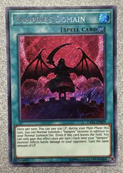 Vampire's Domain DASA-EN009 Dark Saviors Secret Rare Unlimited Edition NM - Image 1